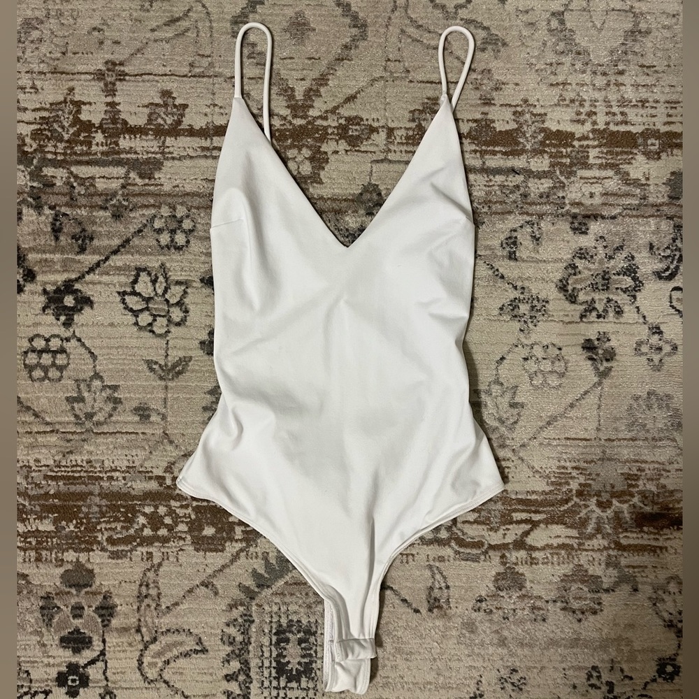 Free people open back bodysuit